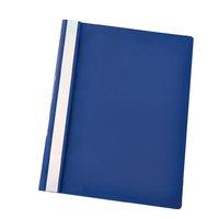 Esselte (A4) Report Flat File Lightweight Plastic Clear Front Dark Blue (1 x Pack of 25)