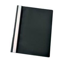 Esselte (A4) Report Flat File Lightweight Plastic Clear Front Black (1 x Pack of 25)