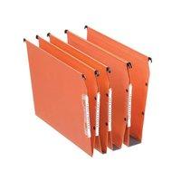 Esselte Orgarex Lateral File Kraft 220g/m2 Square-base 50mm Capacity W330mm Orange (1 x Pack of 25)