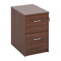 Essential Deluxe Filing Cabinets Walnut 2 Drawers