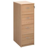 Essential Deluxe Filing Cabinets Beech 4 Drawers