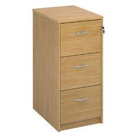 Essential Deluxe Filing Cabinets Oak 3 Drawers