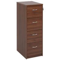 Essential Deluxe Filing Cabinets Walnut 4 Drawers