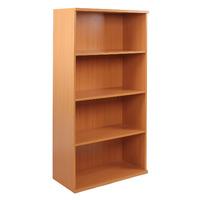 Essentials Wide Open Bookcase 4 Shelf