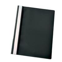 Esselte A4 Report Flat File Lightweight Plastic Clear Front Black 1 x