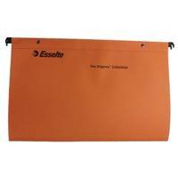 Esselte Orange Suspension Foolscap File V Pack of 50 10402