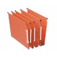 esselte orgarex orange lateral a4 file v bottom pack of 25 21627