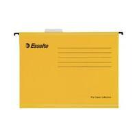 esselte classic foolscap yellow suspension file pack of 25 90335