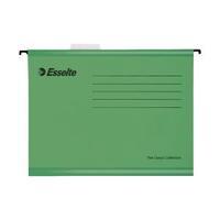 esselte classic foolscap suspension file green pack of 25 90337