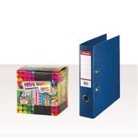 esselte lever arch file foolscap 75mm polypropylene blue with foc