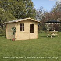 ESCAPE LOG CABIN with Double Glazing by Mercia - 34mm