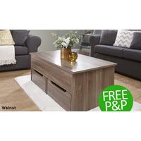 Espresso Brown Ultra Storage Coffee Table