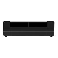 Estonia TV Cabinet In Lacquered Black With 2 Doors And Drawer