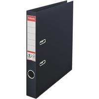 esselte lever arch file pvc a4 50mm black 811470