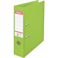 esselte lever arch file pvc a4 75mm green 48066