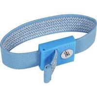 ESD wrist strap Light blue Wolfgang Warmbier 3 mm stud and socket