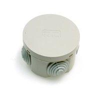 esr 80mm x 40mm ip44 insulated circular weatherproof pvc junction box