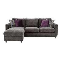 Esprit Fabric Chaise Sofa Bed with Storage