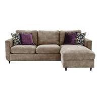 Esprit Fabric Chaise Sofa Bed with Storage