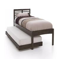 esther hevea guest bed with trundle walnut