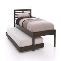 Esther Hevea Guest Bed with Trundle Walnut
