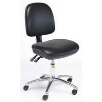 ESD ERGONOMIC CHAIR IN BLACK VINYL