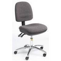 esd ergonomic chair in charcoal fabric