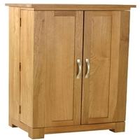 Essentials Oak CD and DVD Storage Cupboard - Small