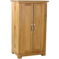 Essentials Oak CD and DVD Storage Cupboard