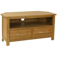 Essentials Oak TV Unit - Corner