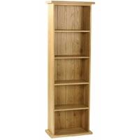 Essentials Oak DVD Tower - Double