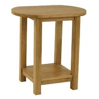 Essentials Oak Lamp Table - Oval