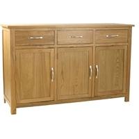 Essentials Oak Sideboard - 3 Door 3 Drawer