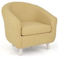 Essence Lemon Fabric Tub Chair