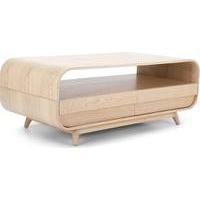 esme coffee table with two drawers ash