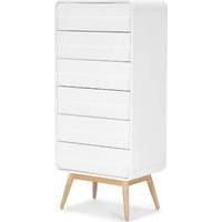 Esme Tall Chest, White and Ash