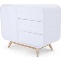Esme Compact Sideboard, Ash and White