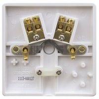 ESR Sline 20A White Flex Outlet Single Frontplate Electric Wall Plate