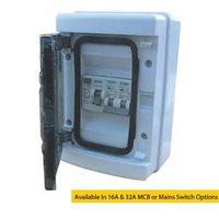 esr ip65 4 way garage consumer unit board with 6 amp mcb