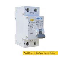 ESR RCBO B Curve 6KA 2 Pole Domestic Consumer Unit Circuit Breaker