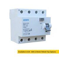 esr rccb rcd 4 pole module domestic consumer unit circuit breaker