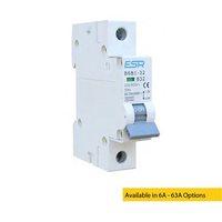 ESR MCB C Curve 1 Pole 6kA Circuit Breakers Domestic Consumer Units