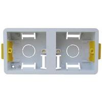 esr 2 gang 35mm dual dry lining plasterboard wall mounting back box