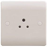 esr sline 2a white round pin 1g single 230v unswitched electric wall s ...