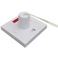 esr 45 amp double pole ceiling pullcord switch with neon indicator