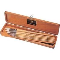 escoda brush clasico wood box set filbert