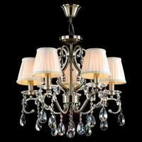 Estelle - crystal chandelier with satin shades