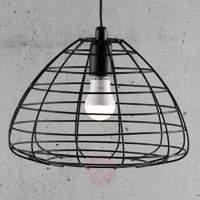 Esk hanging light with open metal shade