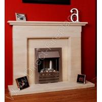 estoril limestone fireplace package with electric fire