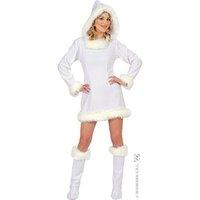 eskimo girl white costume m hooded dress boot covers